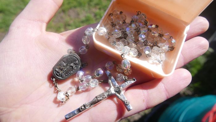 Vintage Rosary in a Decorative Box