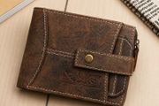 Handmade Genuine Leather Wallet RFID Blocking Card Holder