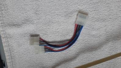 MOLEX male to MOLEX female Hard Drive Power Y Splitter Cable Adaptor Vintage Retro Gaming