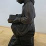 Vintage Genesis Girl Reading Book Bronze Effect Figurine / Statue Image 2