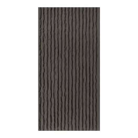 PU Stone Wall Panel Ribbed Surface Grey 120x60cm