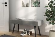 Upholstered Bench Grey
