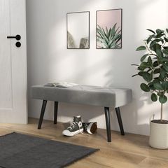 Upholstered Bench Grey