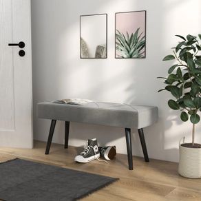 Upholstered Bench Grey