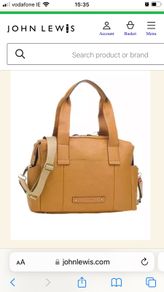 Storksak genuine leather bag, new in packaging