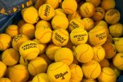 75 Tennis Balls Mixed Brands Ideal for Practice