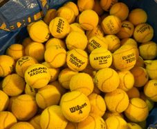 75 Tennis Balls Mixed Brands Ideal for Practice