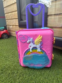 polly pocket suitcase & extras