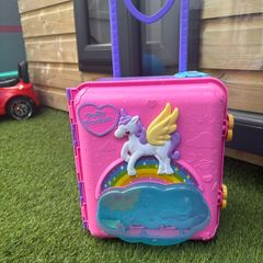 polly pocket suitcase & extras