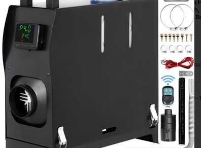 8kW Diesel Air Heater  LCD  Remote 12V  Fast Heating for Car, Van, Camper, Shed, Garage, Boat