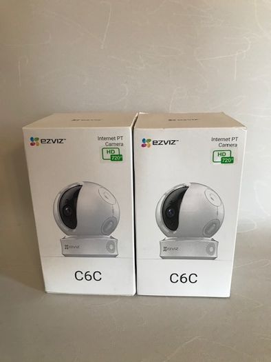 EZVIZ C6C 720p Indoor Pan/Tilt WiFi Security Camera 360 Full Room Coverage Auto Motion Tracking Two-Way Audio Clear Night Vision up to 30ft