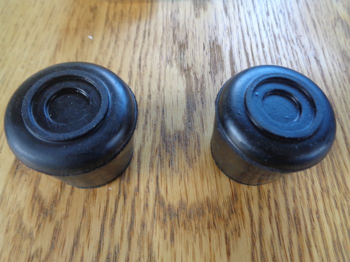 Black Rubber Leg Tips x 2 for Sale