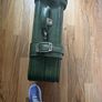 Vintage 70's Green Faux leather Suitcase VGC Image 5
