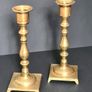 Vintage Brass Candlesticks Pair 16.5cm Classic Candle Holders Home Decor Image 2