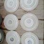 Tg Green side plates/ Cloverleaf / Cornishware green stripe Image 8