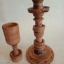 Vintage Hand Turned Wooden Items x 3 Image 2