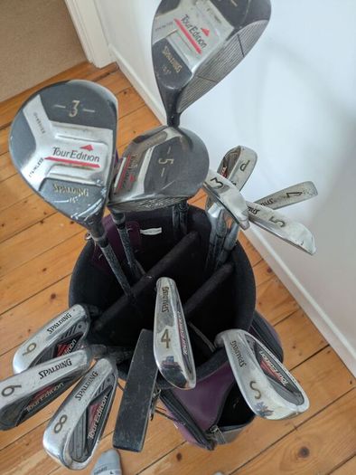 Spalding Golf Clubs & Bag