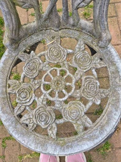 cast metal garden chairs