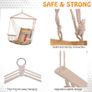 Hanging Rope Hammock Chair with 1 Pillow Image 6