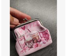 Pink Coin Purse - great gift idea / ideal for holidays, small shopping, lunch & coffee funds :) etc