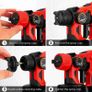 BRAND NEW Electric Paint Spray Gun Tools 18V 550W 3 Nozzle Large Capacity Portable Painting Sprayer Gun Airbrush Image 6