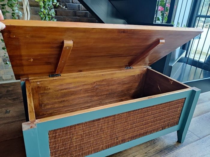 Vintage Upcycled Coffee table/ Blanket Chest