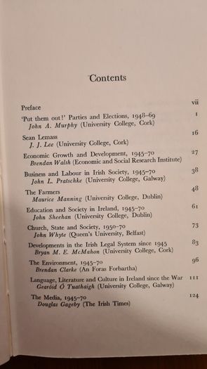 Ireland 1945-1970. Edited By J. J. Lee. Published By Gill And Macmillan Dublin. Hardback With Dustjacket In Very Good Condition.