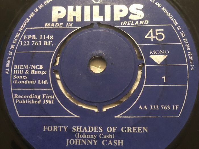 Johnny Cash Forty Shades Of Green Vinyl Irish Country