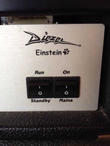 Diezel head with 4 x 12 Marshall cab