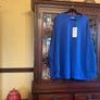 SAMOON Reduced new sapphire blue sweatshirt in a love,y sift fabric . Length is 31 inches Image 7