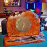 Old Irish bog oak mantle clock Image 9