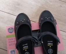 girls leather school shoes
