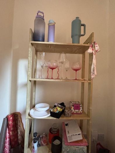 Tall 4-Tier Shelving Unit  Good Condition