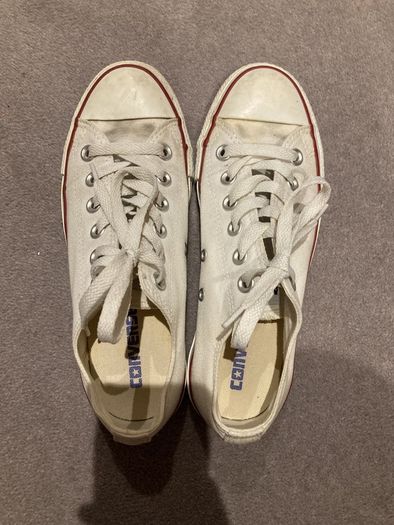 white ladies converse size 37 euro