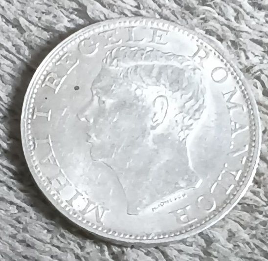 1944 silver Romanian coin