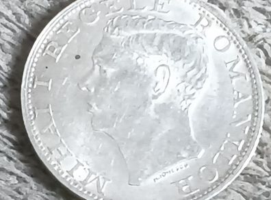 1944 silver Romanian coin