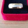Tungsten carbride ring 14k gold plated size 10.5 Image 2
