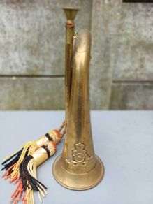Vintage Brass Military Bugle