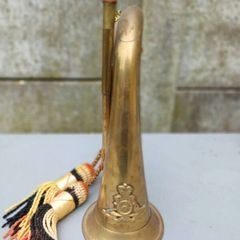 Vintage Brass Military Bugle