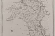 Roscommon 1837 Antique Map Including Baronies