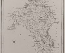Roscommon 1837 Antique Map Including Baronies