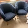 Pair of Navy Chairs Image 2