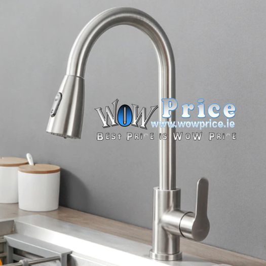 36644 Brushed Nickel Kitchen Faucet Single Hole Pull Out Kitchen Sink Mixer Tap
