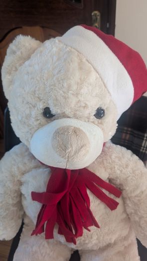 Large Teddy Bear-Santa