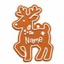 Personalised Gingerbread Christmas Gift Tags, Set of 8 3D Image 6
