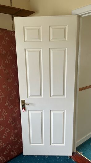 Timber white door