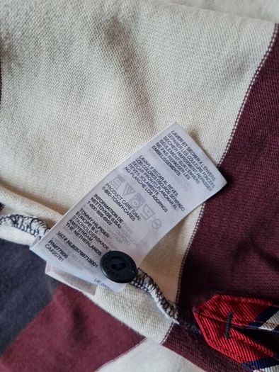 Tommy hilfiger rugby polo Size large Pit to pit 22" stripe cotton number 5 in excellent condition