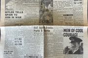 Original Daily Herald Newspaper- 1940 Wartime Edition