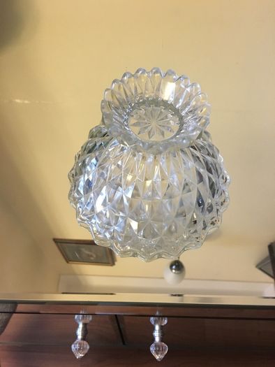 Glass bowl (4 inches high 6 inches wide)