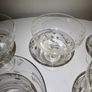 Set of 5 Vintage Wheel-Etched Champagne Coupes - Retro Cocktail Glasses Image 9
